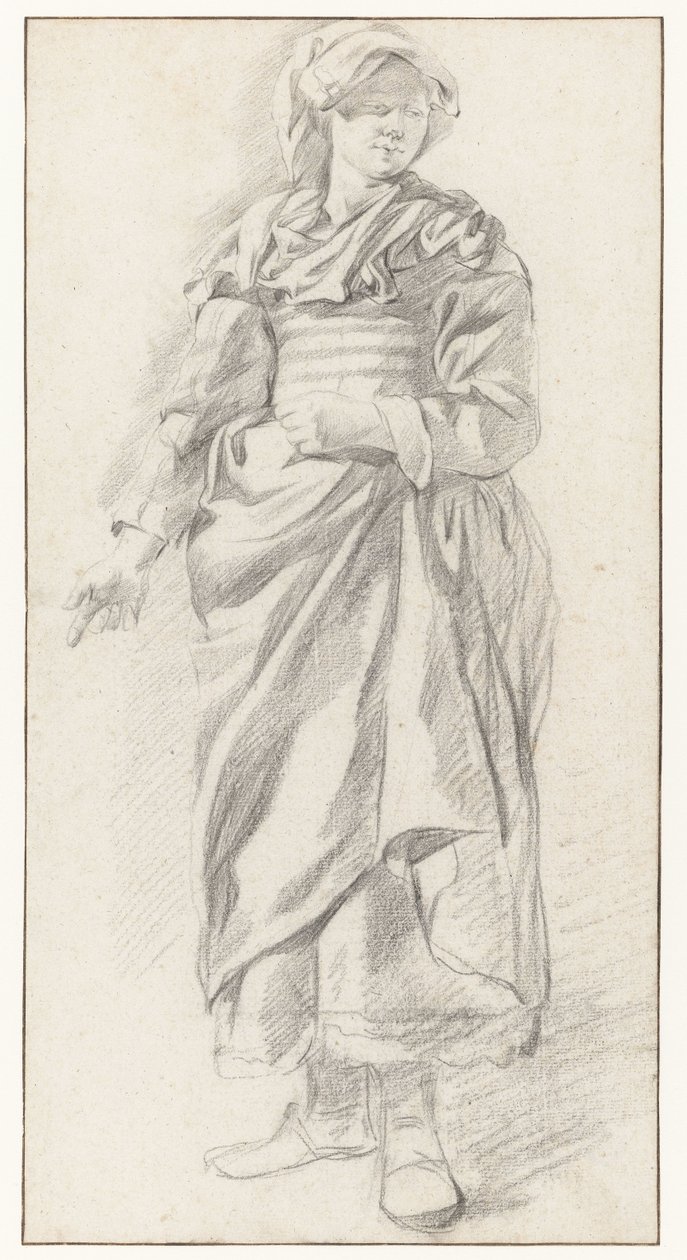 Mujeres de pie, vistas de frente de Gerrit Berckheyde
