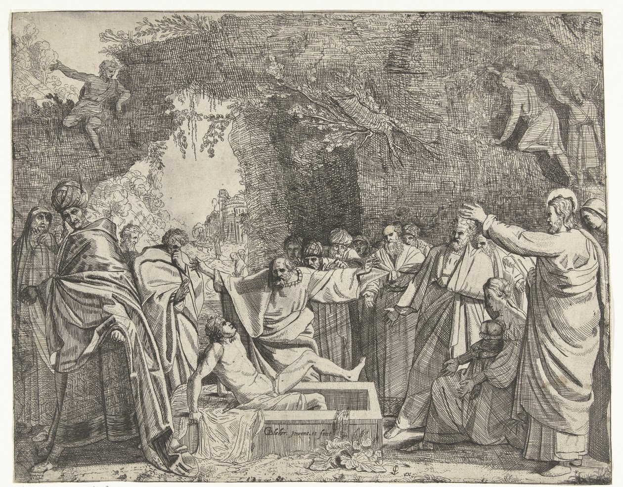 Resurrección de Lázaro de Gerrit Bleker