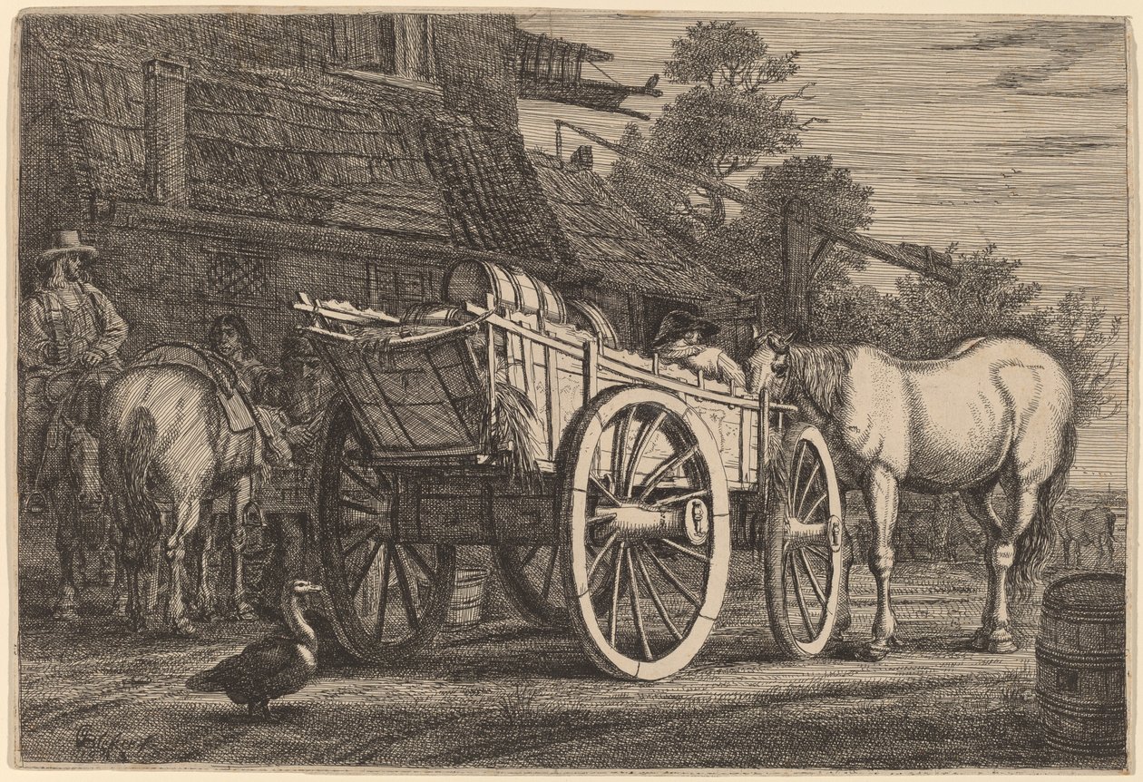 El carro de cuatro ruedas de Gerrit Claesz Bleker