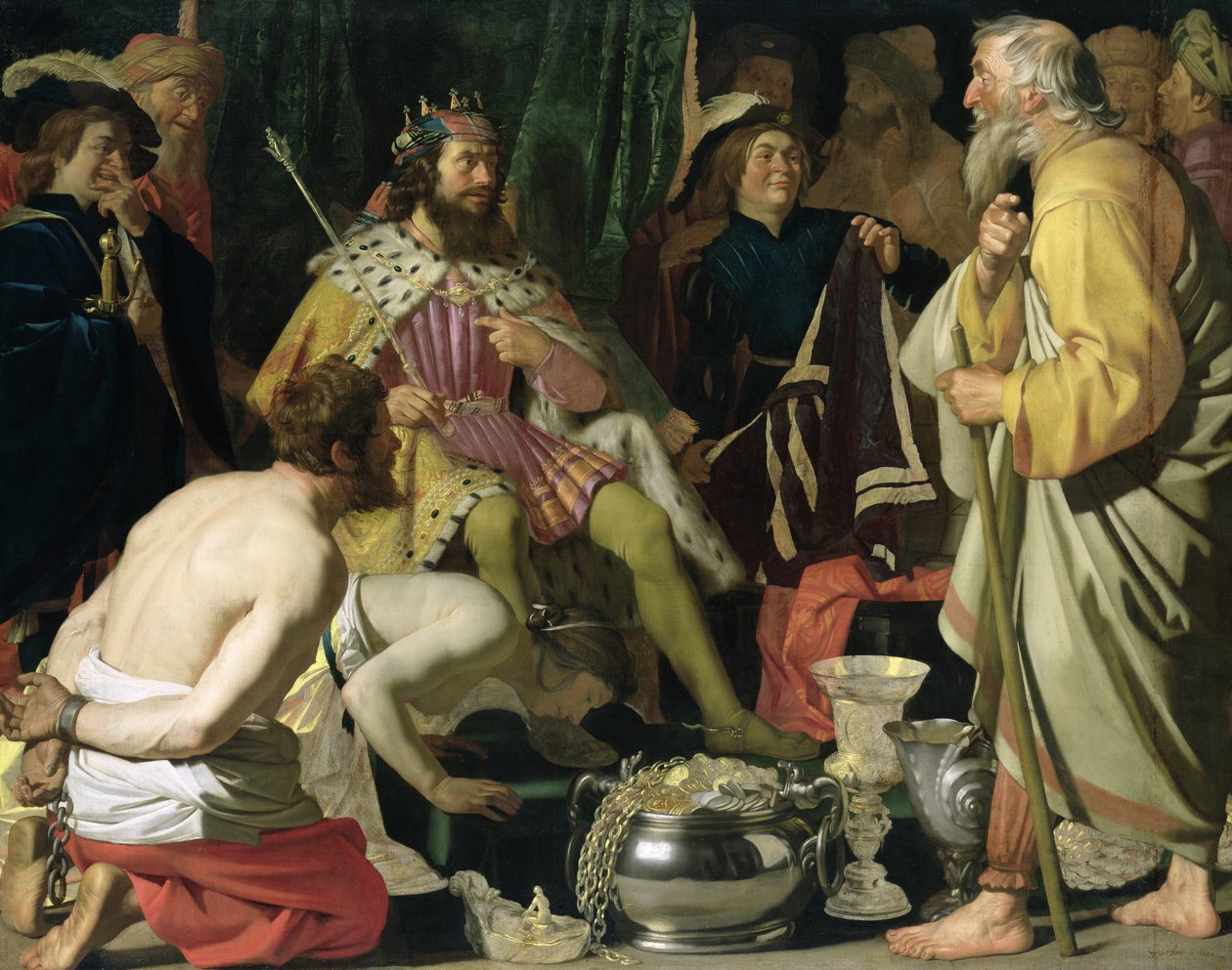 Creso y Solón, 1624 de Gerrit van Honthorst