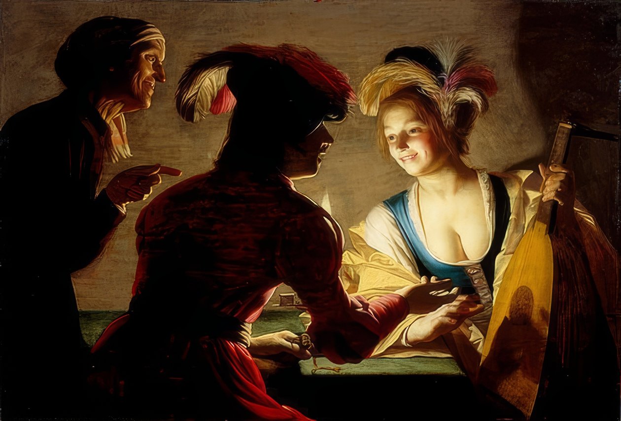 La alcahueta de Gerrit van Honthorst