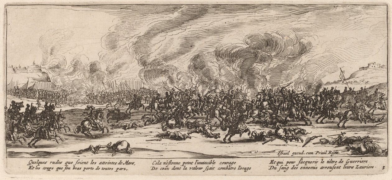 La batalla de Gerrit van Schagen after Jacques Callot