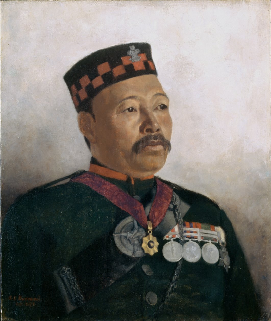 Subadar Mayor Judbhir Thapa, 2º Regimiento Gurkha, 1893 de Gertrude Ellen Burrard