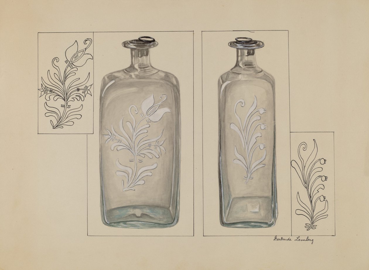 Botella de licor de Gertrude Lemberg
