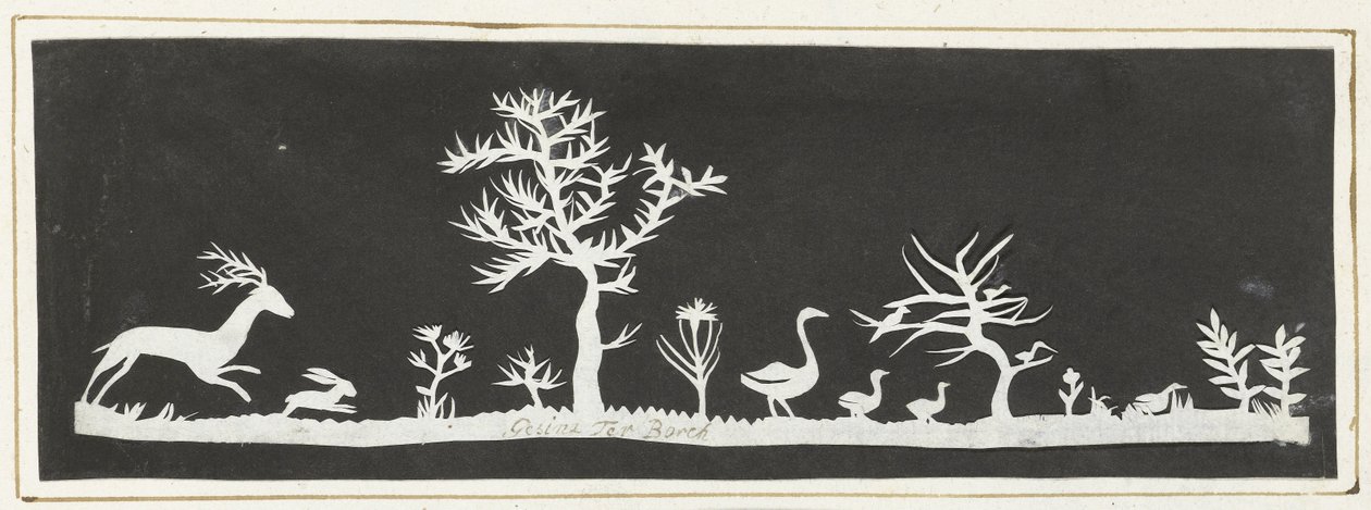 Paseo con animales y plantas. de Gesina ter Borch
