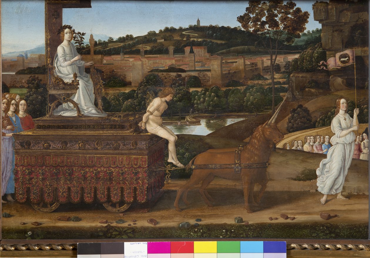 Triunfo de la castidad, c.1485 de Gherardo di Giovanni
