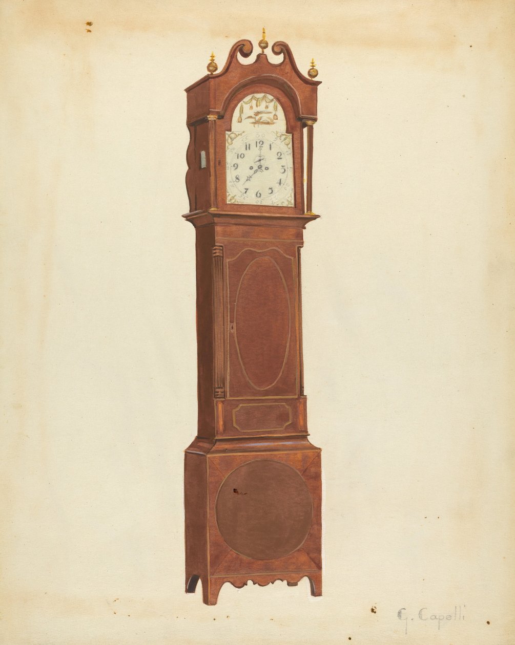 Reloj de abuelo de Giacinto Capelli