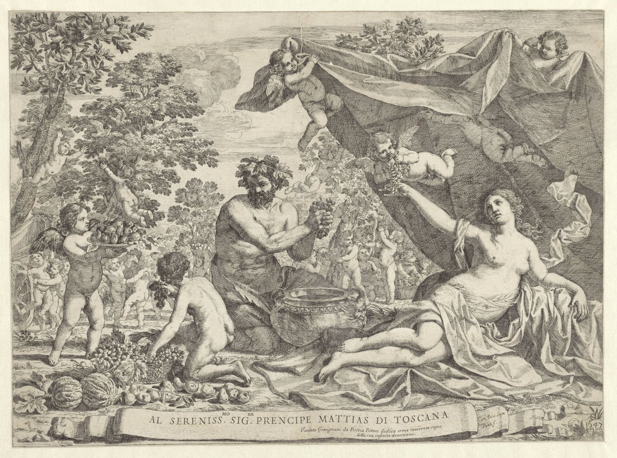 la vendimia de Giacinto Gimignani