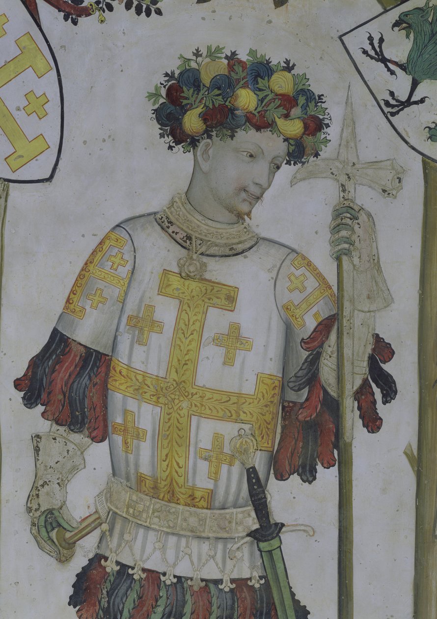 Los Nueve Dignos, (detalle) de Giacomo Jaquerio