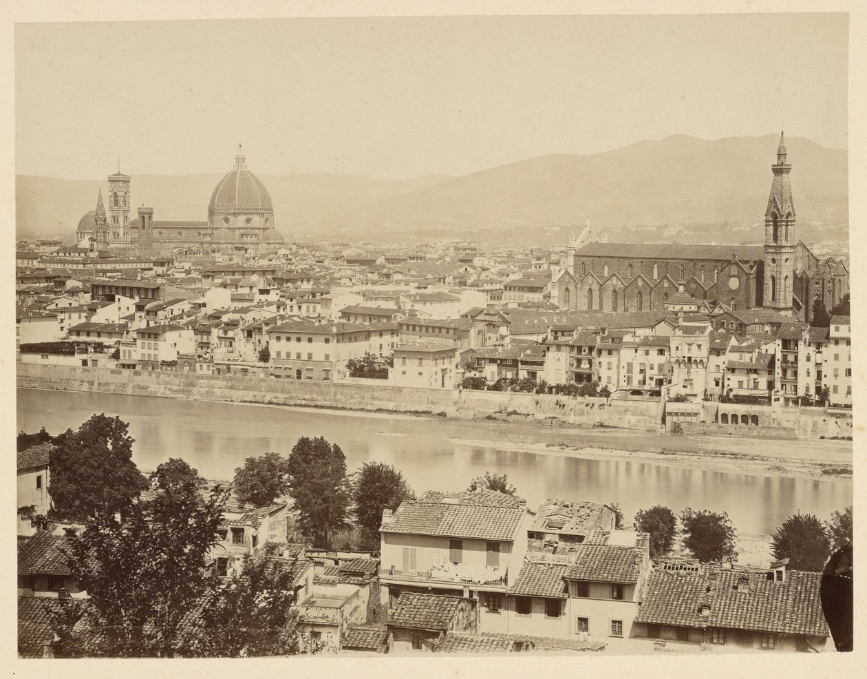 Florencia. Panorama de Giacomo Brogi