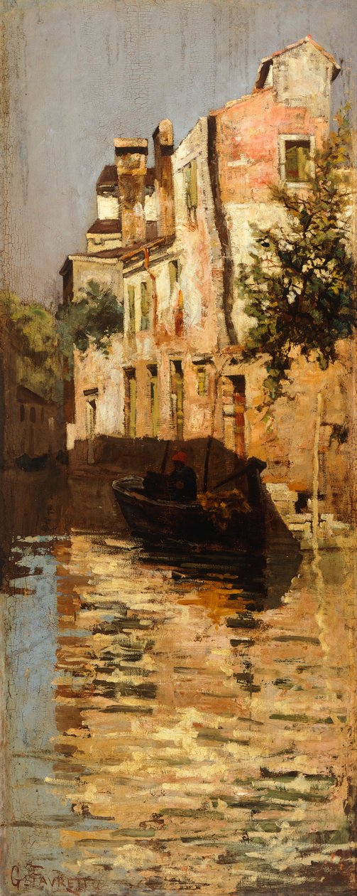 Panel de una pantalla de Giacomo Favretto