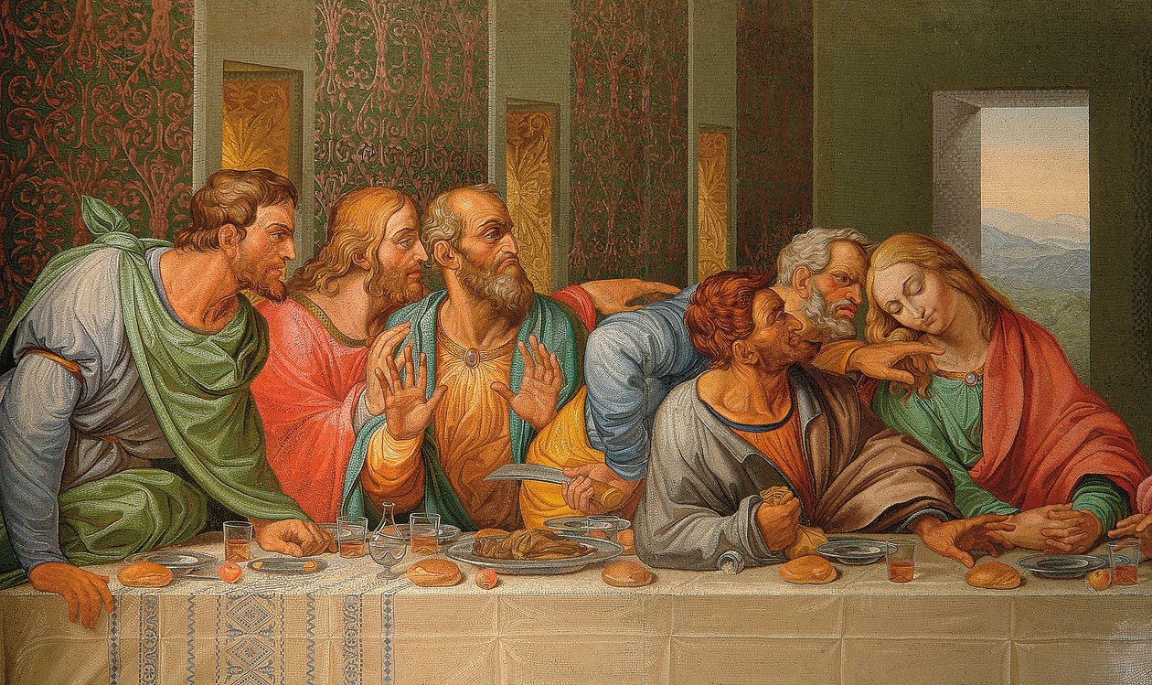 Mesa de micromosaico, Roma, finales del siglo XVIII de Giacomo Raffaelli