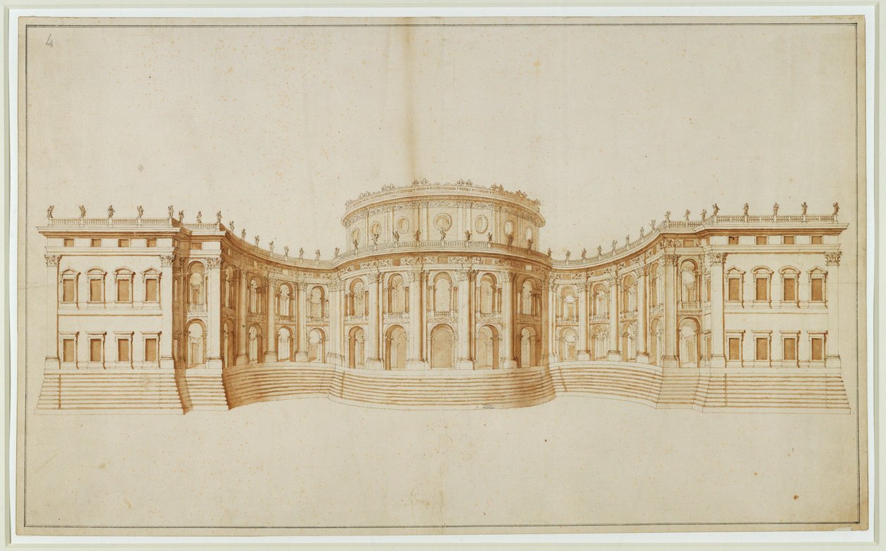 Proyecto para el Louvre ... de Gian Lorenzo Bernini
