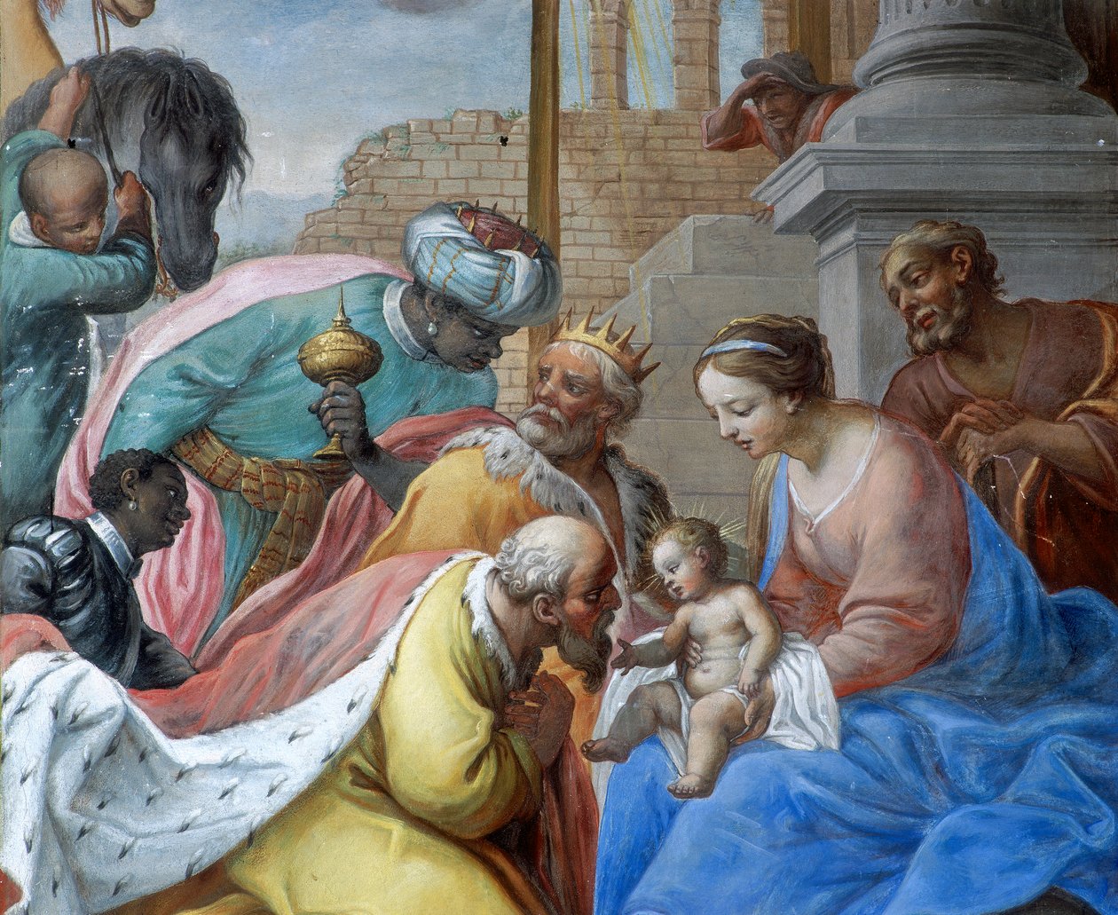 La Adoración de los Magos (detalle) de Giancarlo Aliberti