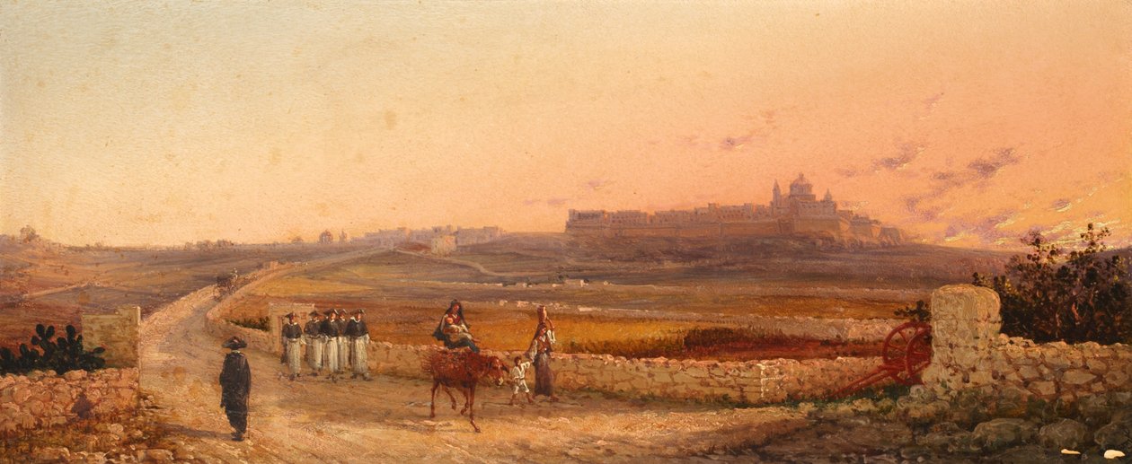 Mdina, Malta, 1888 de Giancinto Gianni