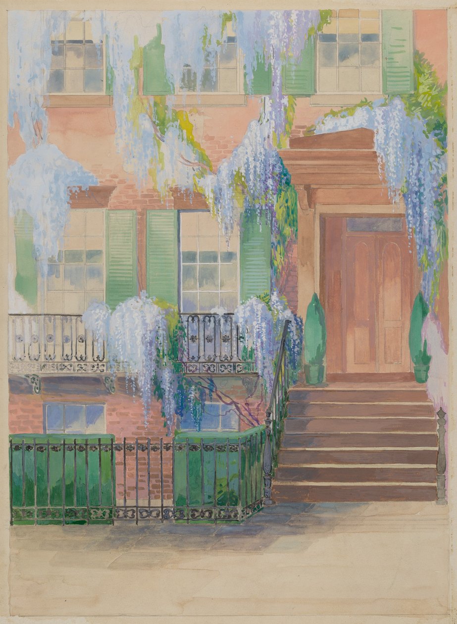 Jardín de la ciudad, c. 1936 de Gilbert Sackerman
