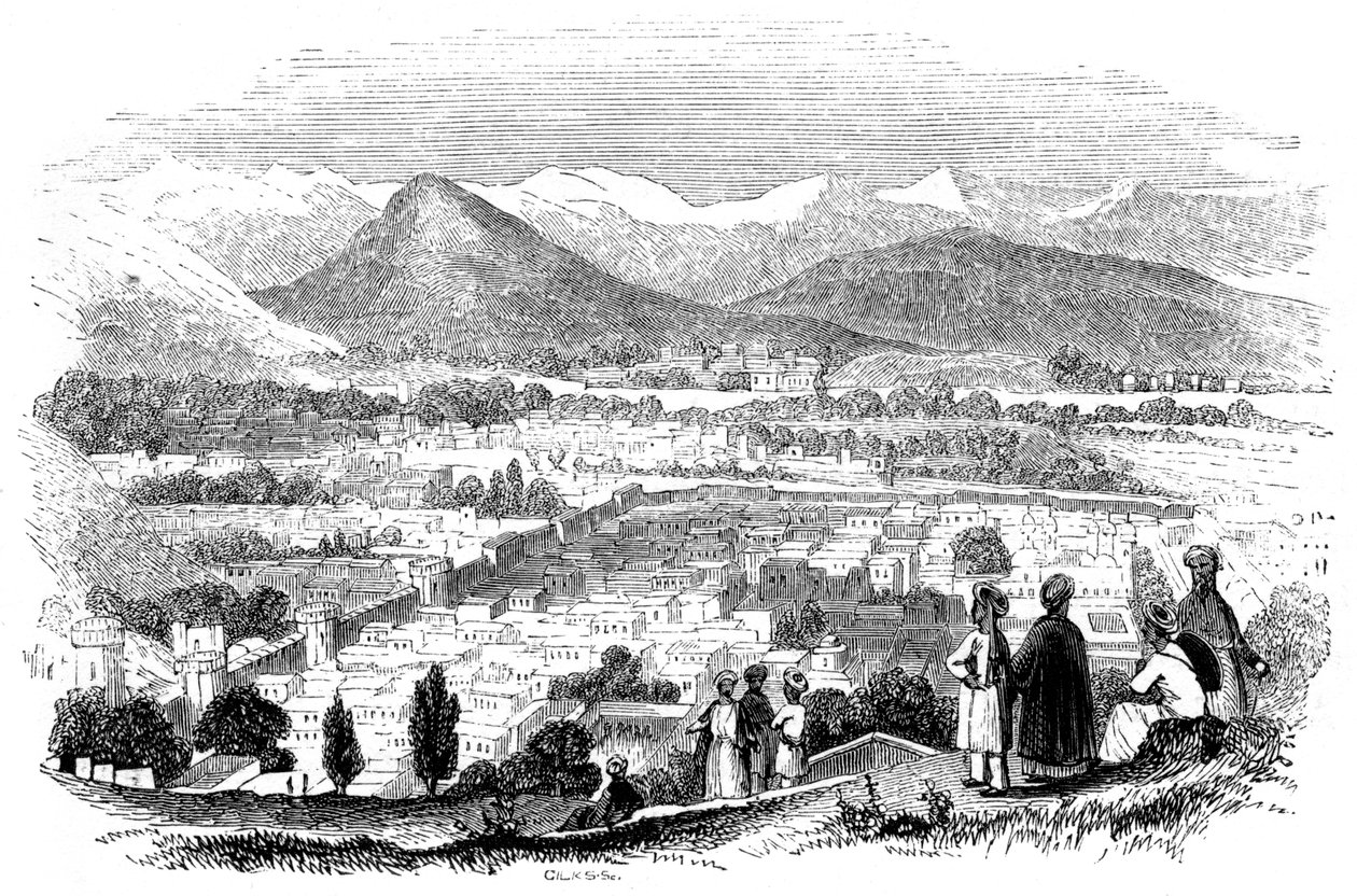 Vista de Cabul, 1847 de Giles
