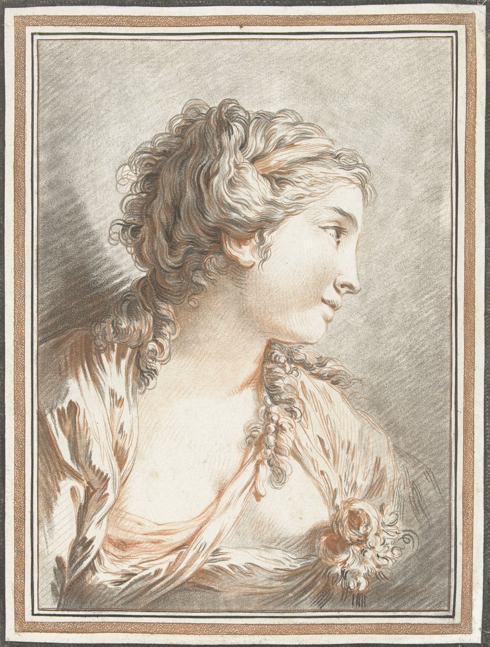 Busto de mujer de Gilles Demarteau