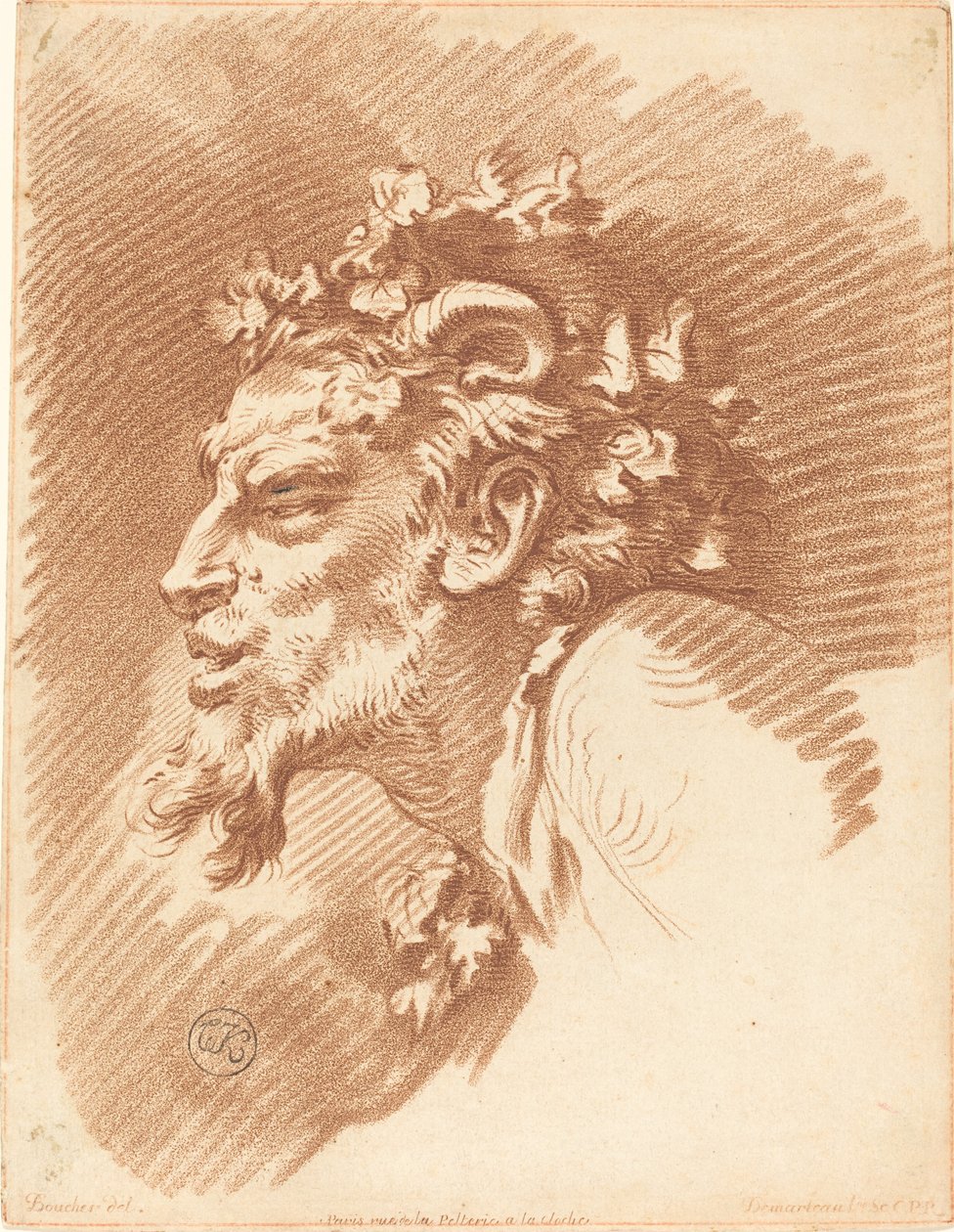 Cabeza de un Fauno de Gilles Demarteau