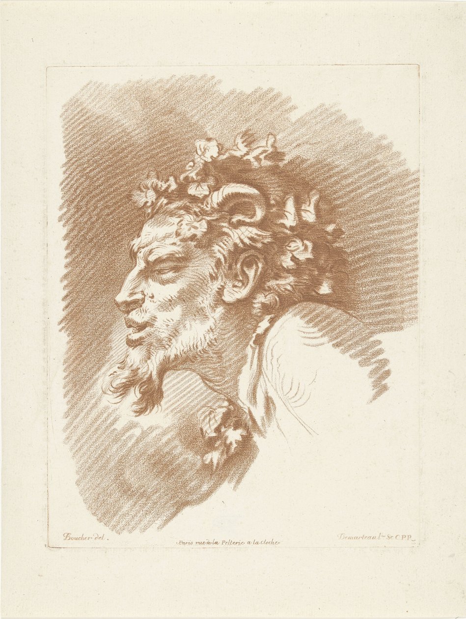 cabeza de sátiro de Gilles Demarteau
