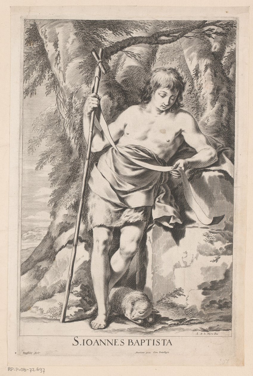 Juan el Bautista con bastón y cordero de Gilles Rousselet