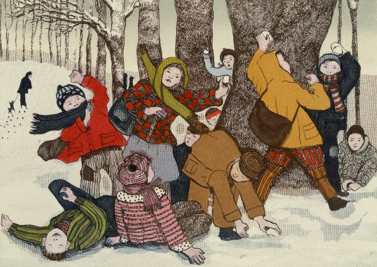 Lanzando bolas de nieve de Gillian Lawson