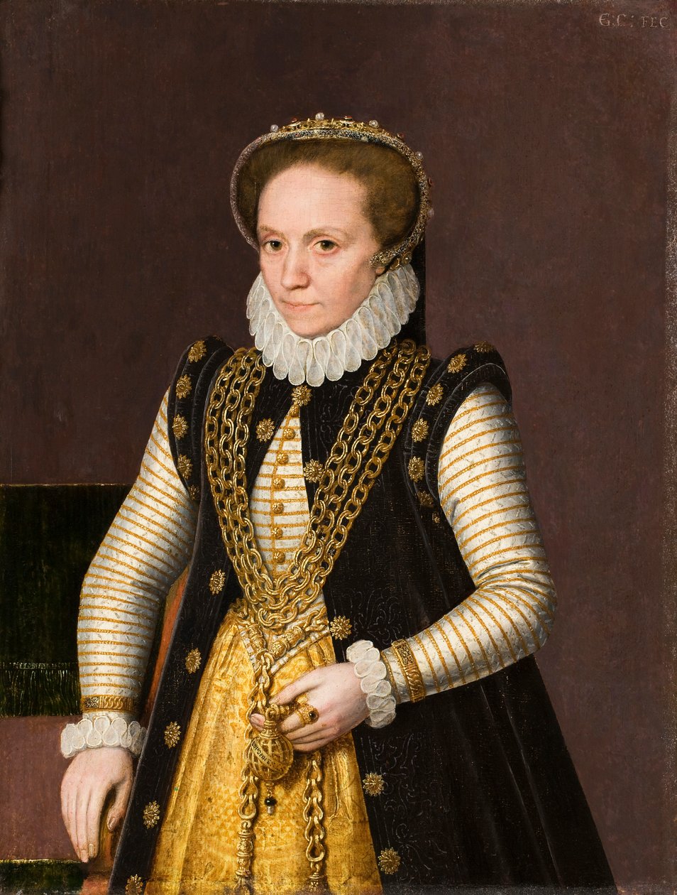 Retrato de una noble desconocida, 1575 de Gillis Claeissens