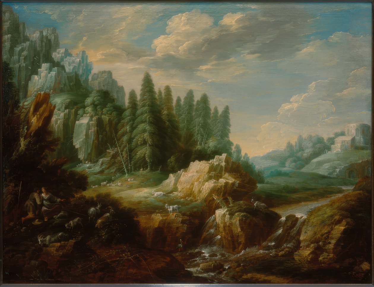 Paisaje montañoso boscoso de Gillis i Peeters