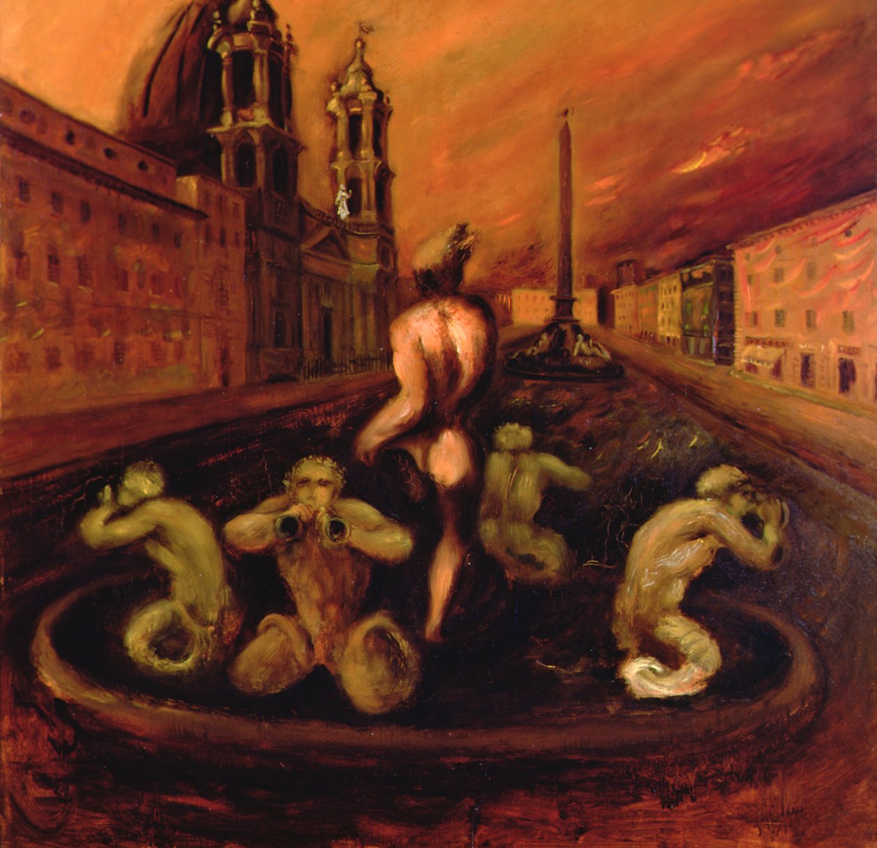 Piazza Navona de Gino 1904 33 Bonichi