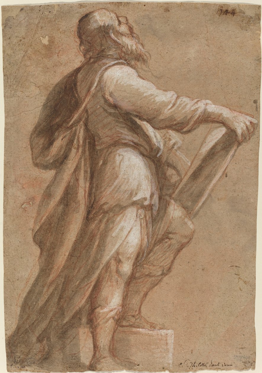 Un Santo Sosteniendo un Libro de Gioacchino Assereto