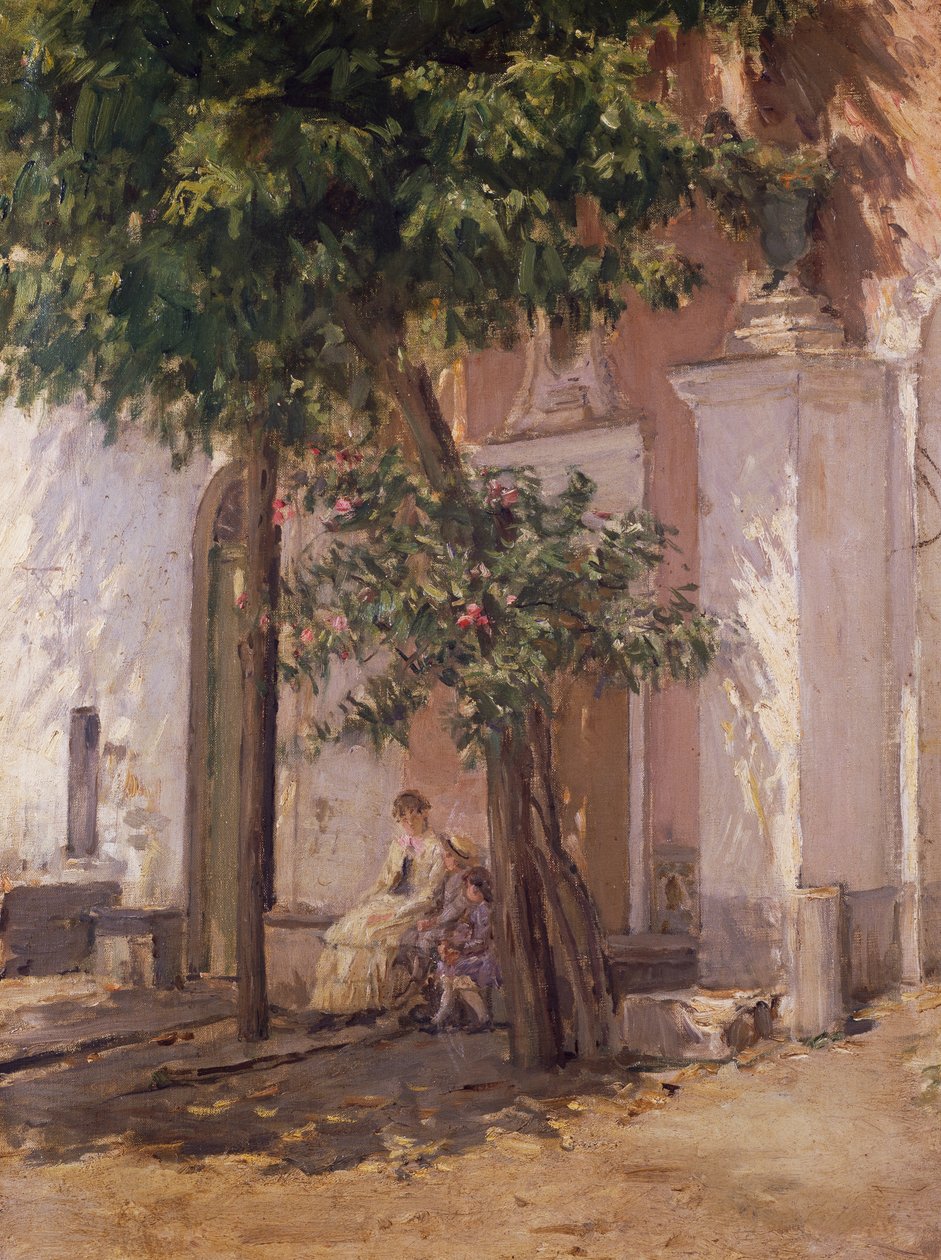 Villa Garzoni, por Gioacchino Toma (1836-1893) de Gioacchino Toma