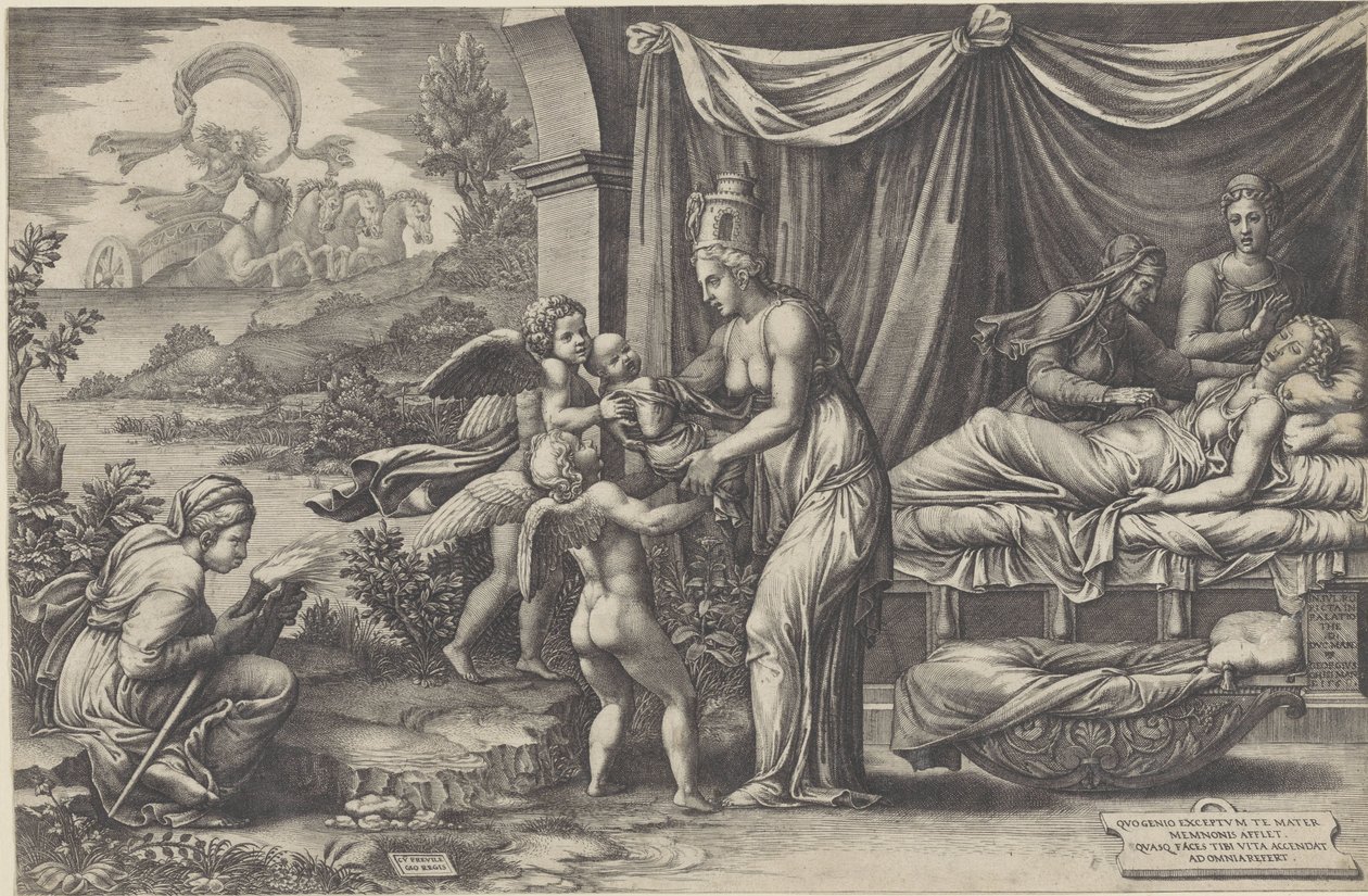 Alegoría de la Natividad de Giorgio Ghisi