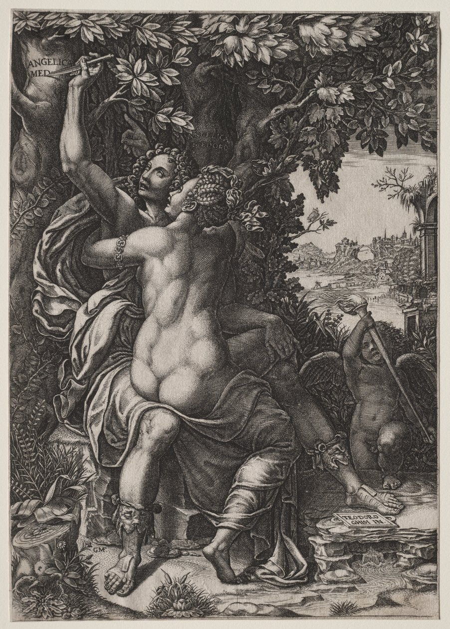 Angélica y Medoro de Giorgio Ghisi