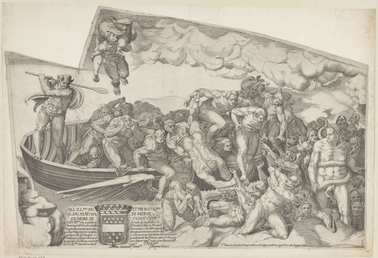 El Juicio Final, hoja I de Giorgio Ghisi