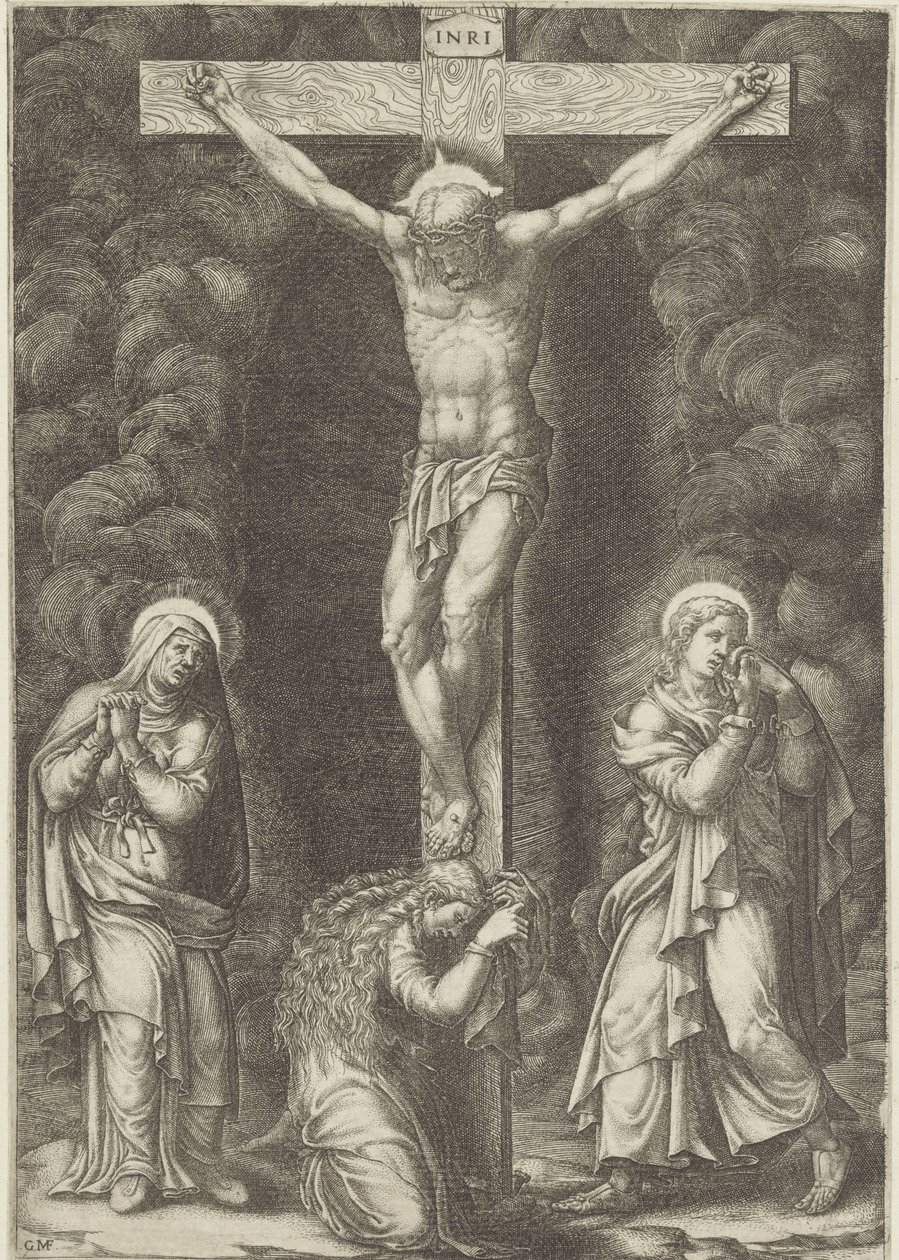 Crucifixión de Cristo de Giorgio Ghisi