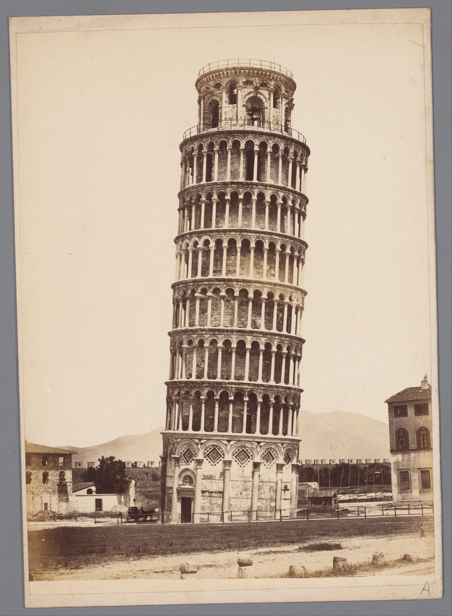 Torre de Pisa de Giorgio Sommer (attributed to)