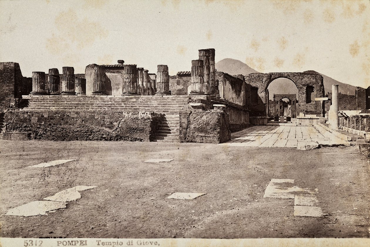 Templo de Júpiter en Pompeya de Giorgio Sommer
