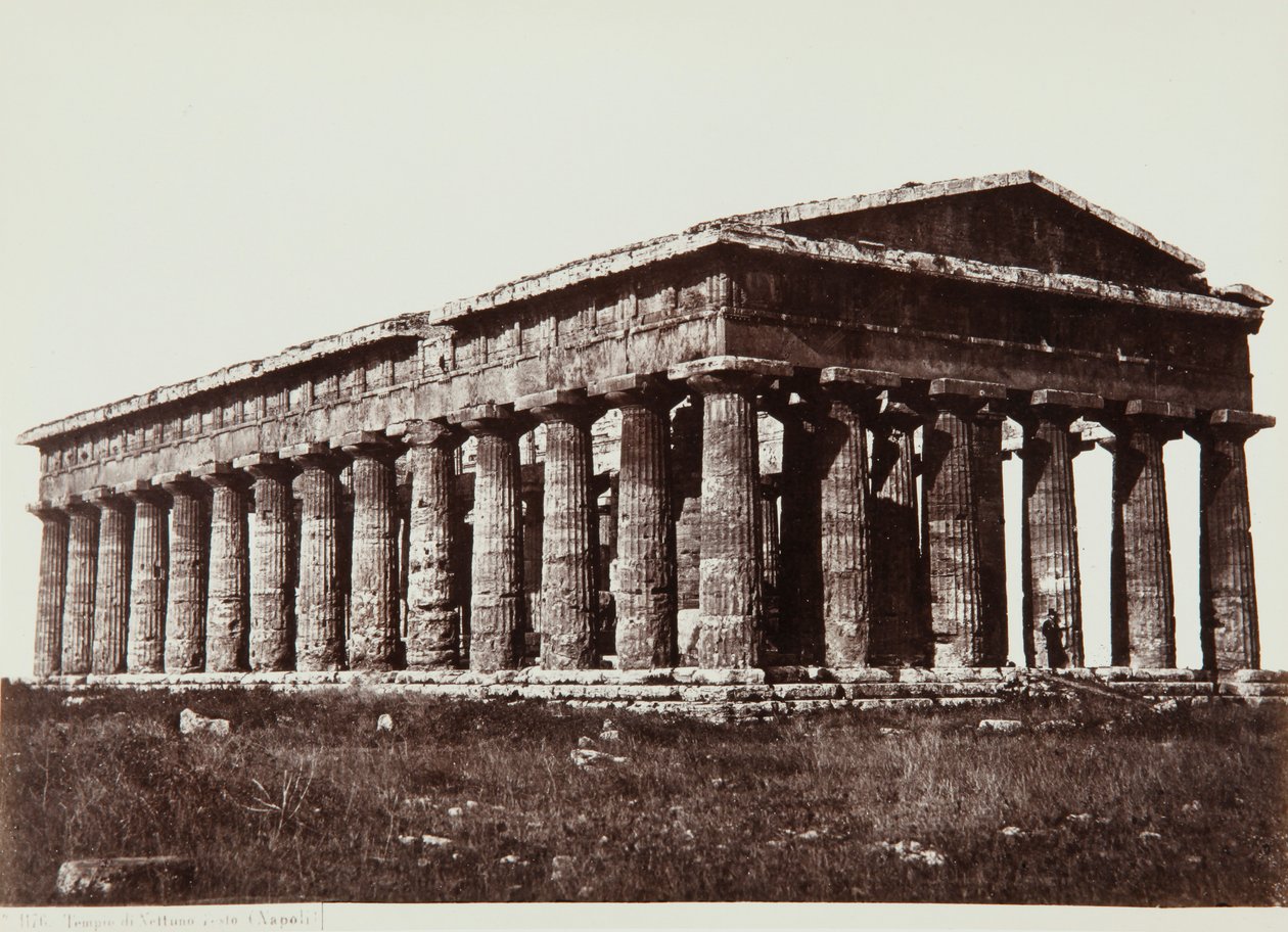 Templo de Neptuno en Paestum de Giorgio Sommer