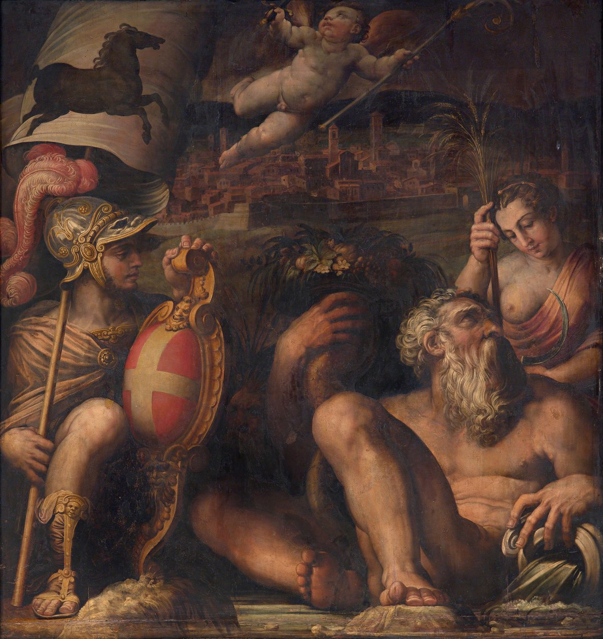 Alegoría de Arezzo, 1563-1565 de Giorgio Vasari