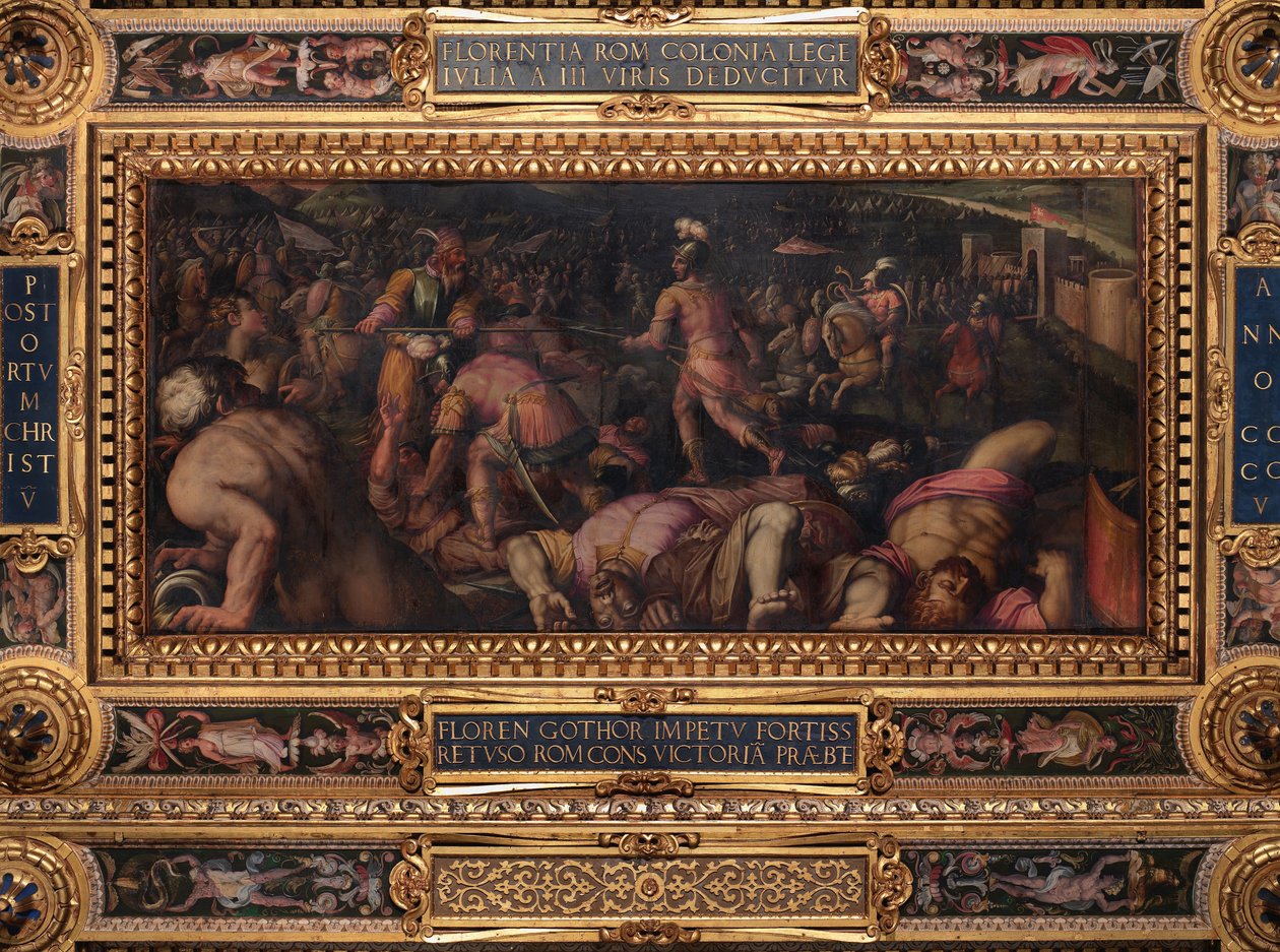 Derrota de Radagasio bajo Fiesole de Giorgio Vasari