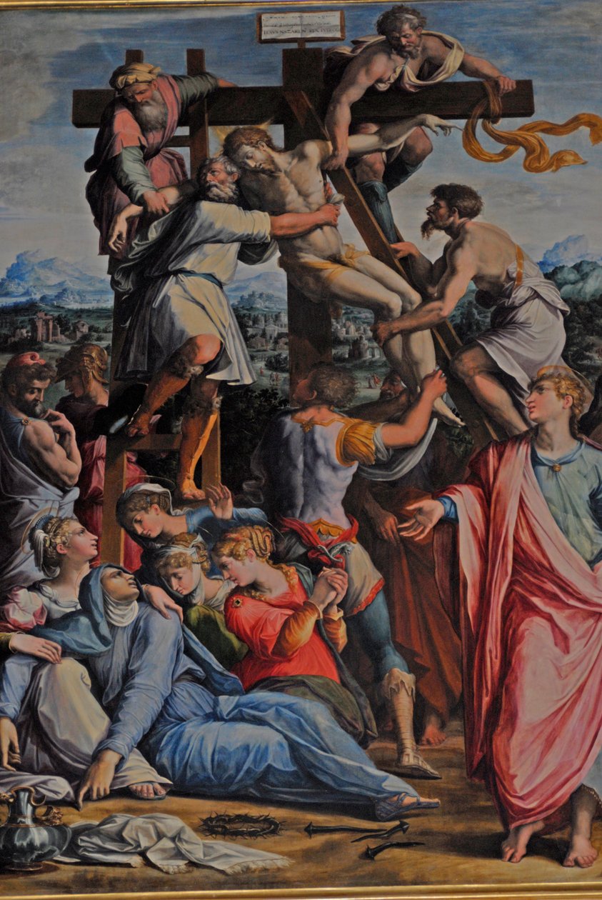 Jesús descendido de la cruz de Giorgio Vasari