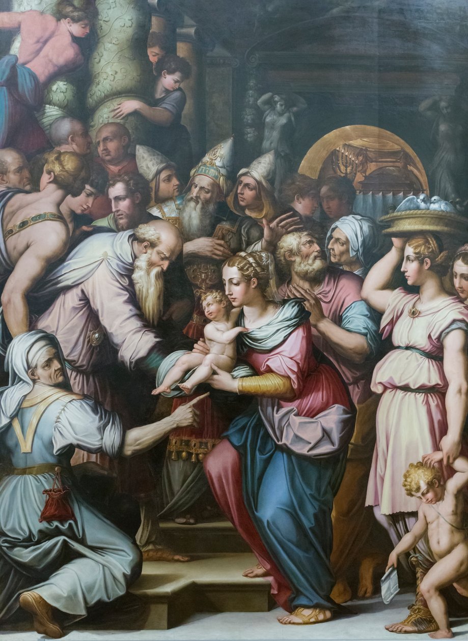 Presentación de Jesús en el templo de Giorgio Vasari