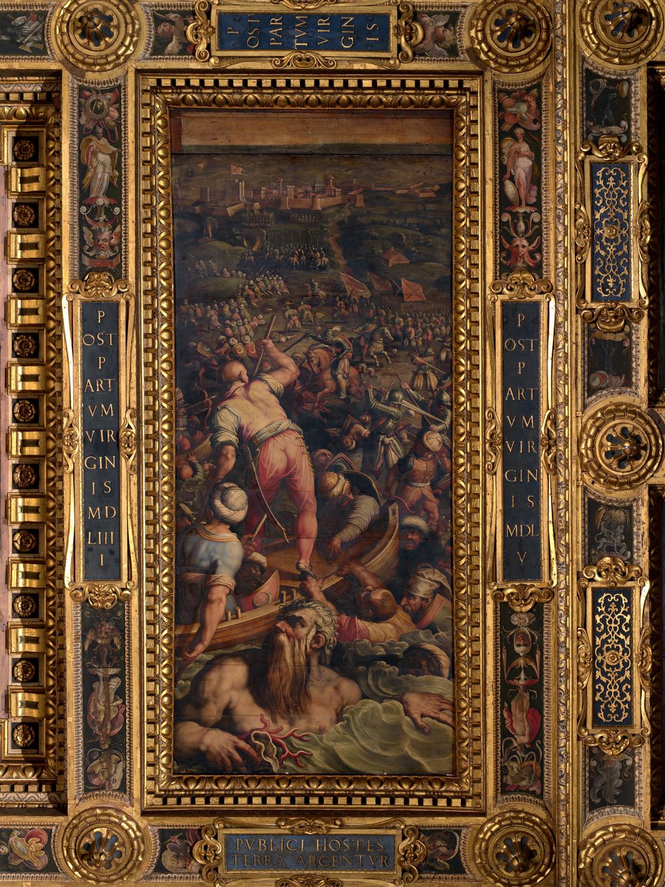 Derrota de los turcos en Piombino de Giorgio Vasari