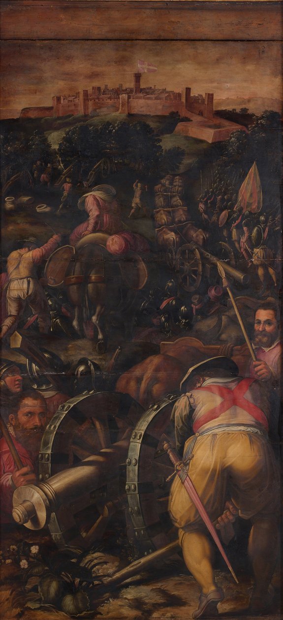 Asalto a Monteriggioni, 1563-1565 de Giorgio Vasari