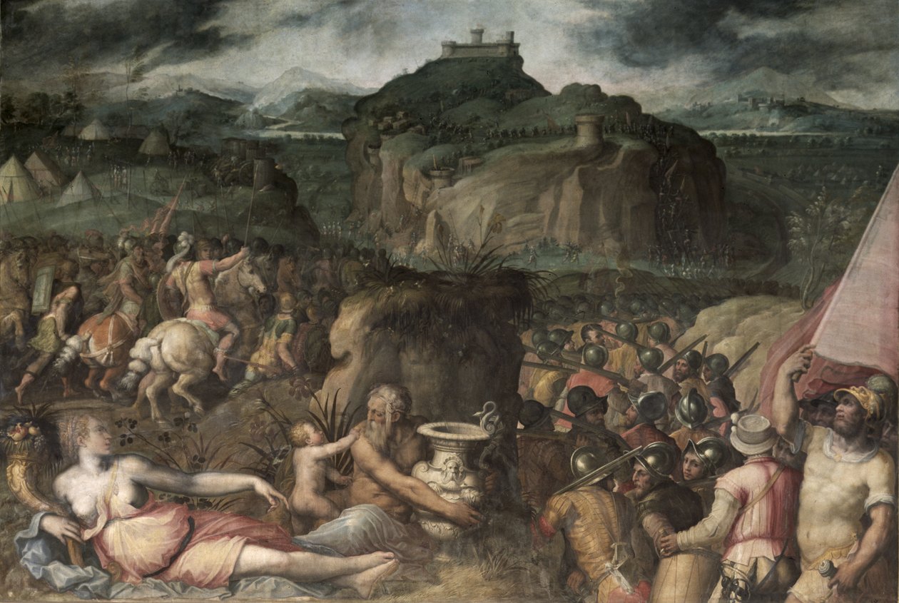 El Asedio de San Leo (fresco) de Giorgio Vasari