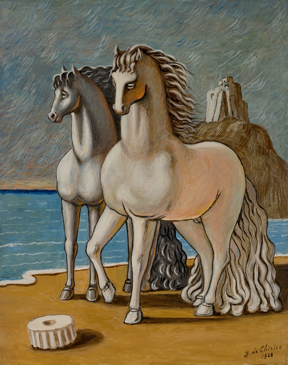 Caballos antiguos de Giorgio de Chirico