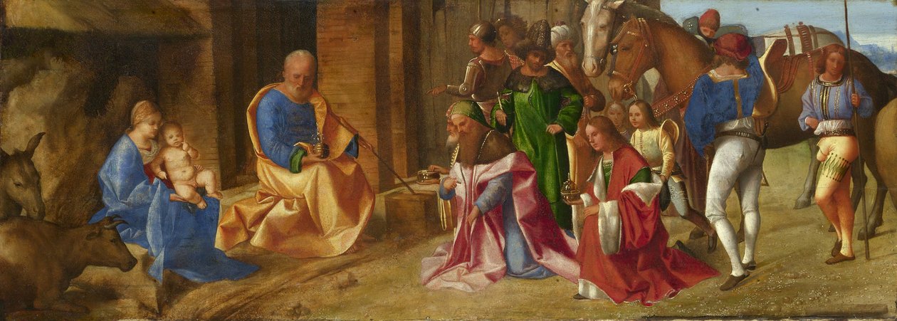 Adoración de los Magos, c.1490 de Giorgione da Castelfranco