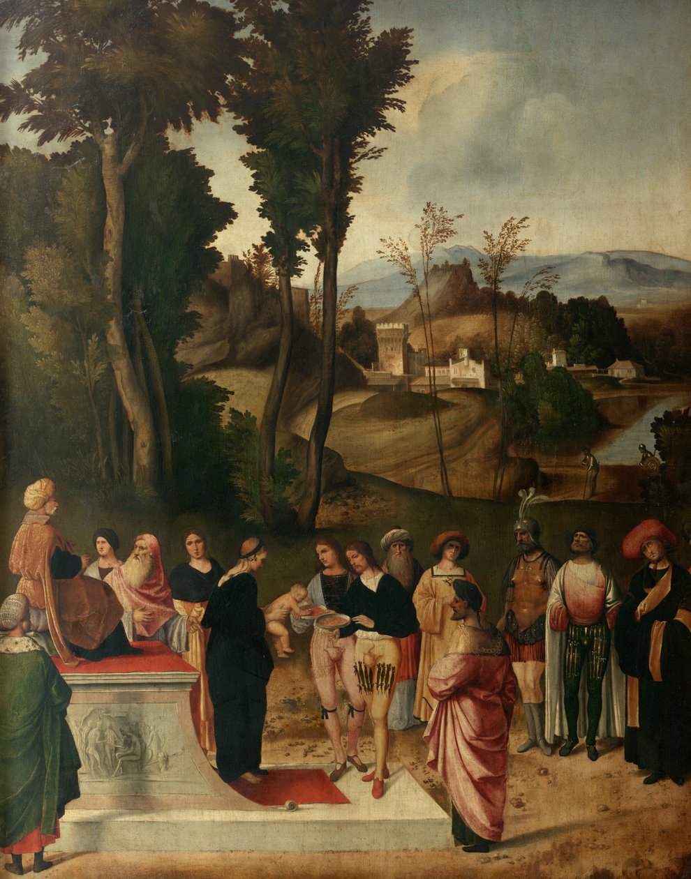 Moisés a prueba de fuego de Giorgione da Castelfranco