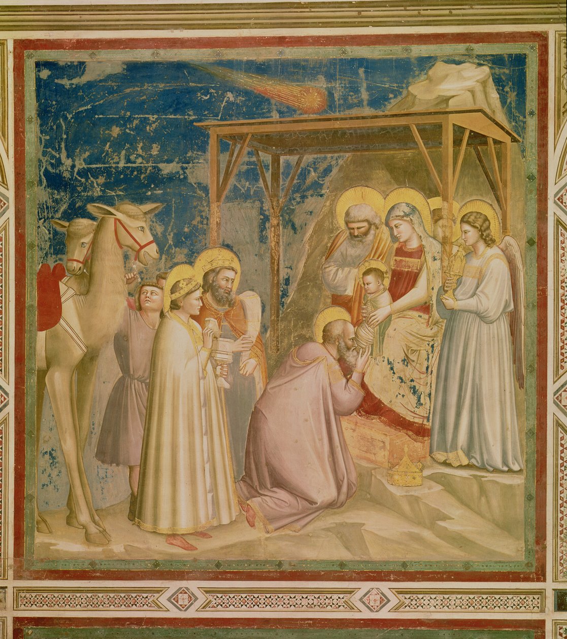 Adoración de los Magos, c.1305 de Giotto di Bondone