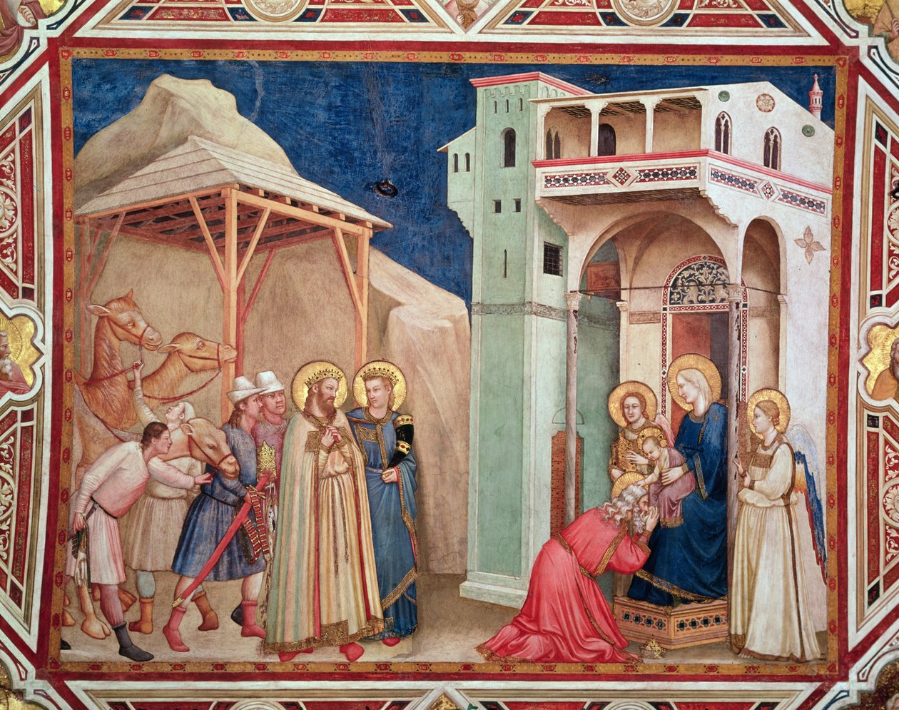 La adoración de los Magos, c.1320 de Giotto di Bondone